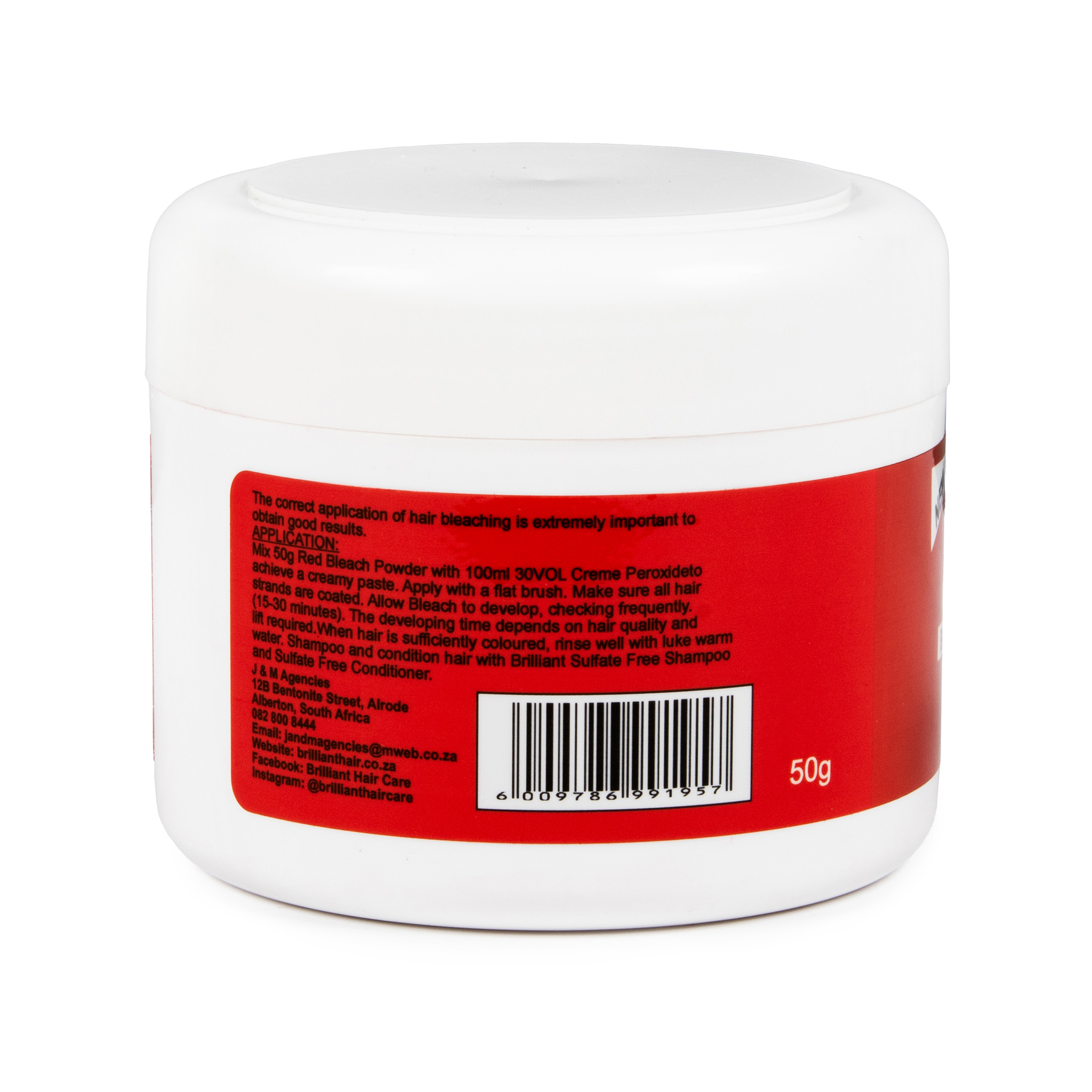 Red Bleach Powder Bleaching Kit Component 2 - 50g Red Bleach - Image 3