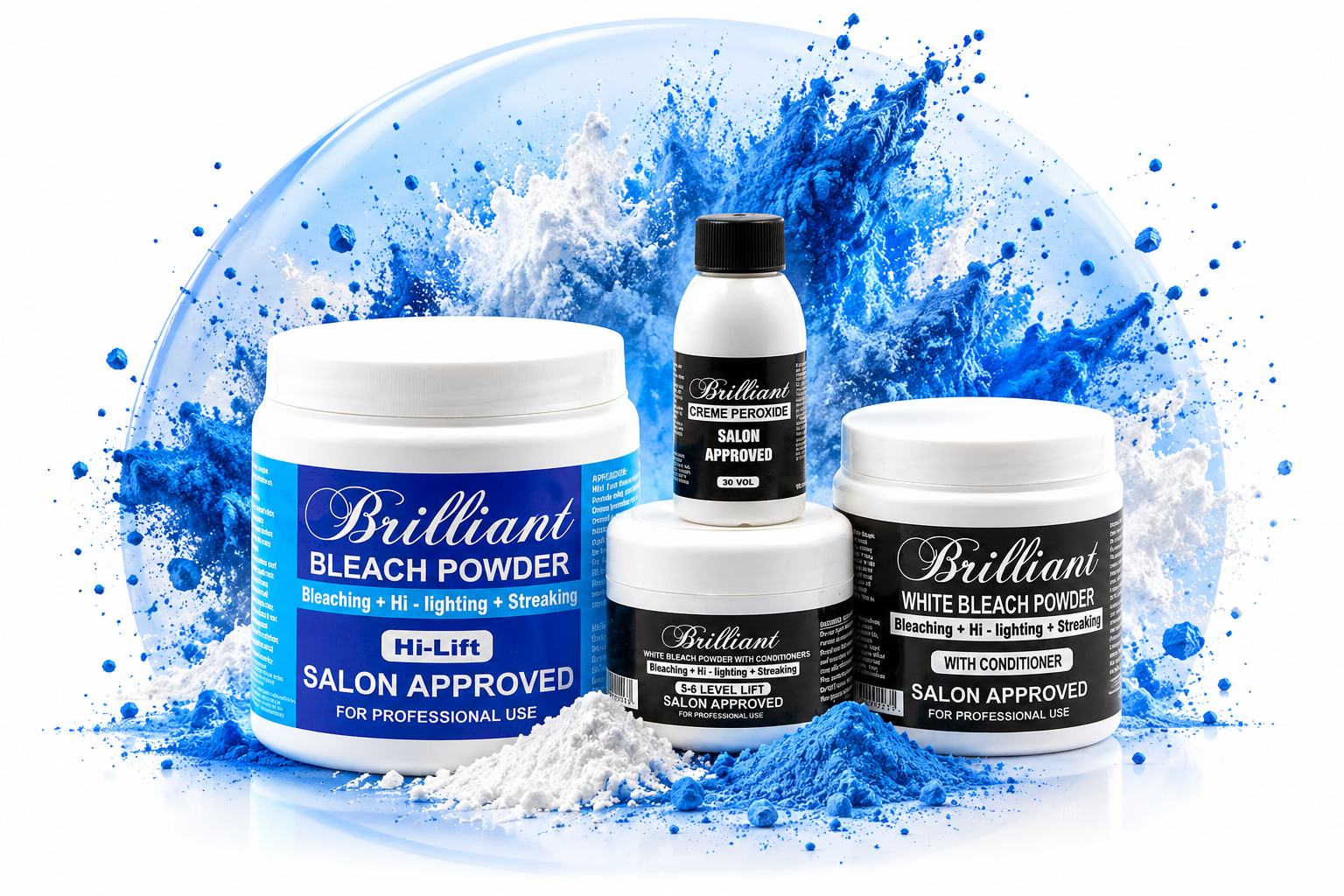 Brilliant Blue Bleach Powder Collection